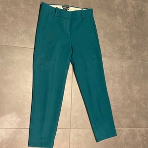 J crew Cameron slim cropped pants four seasons size 2P inseam 24 /Emerald